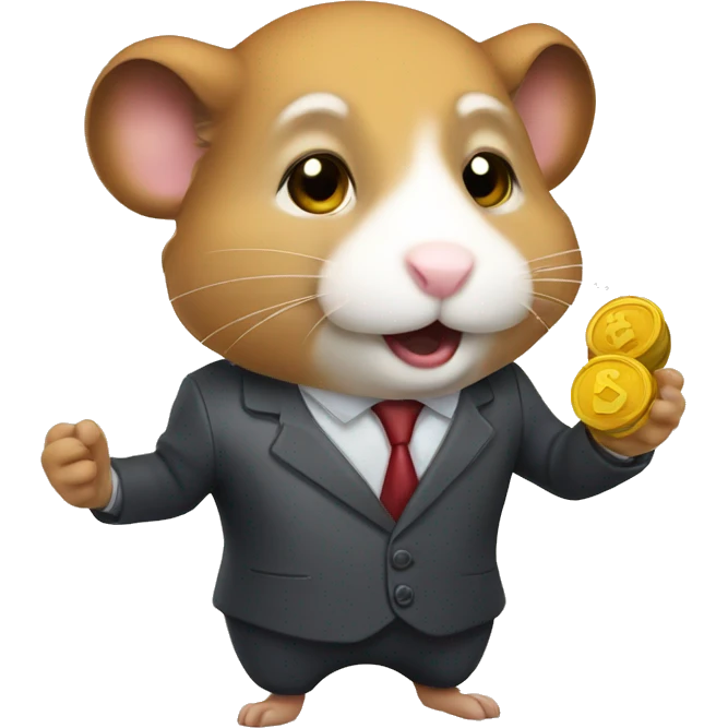 Hamster stock trader emoji