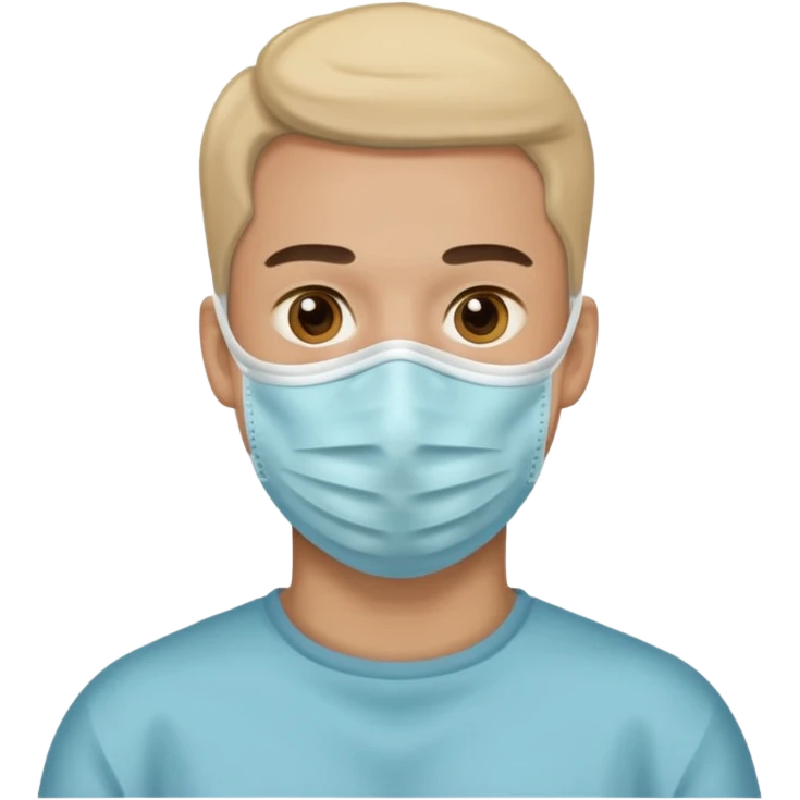 man, face mask emoji
