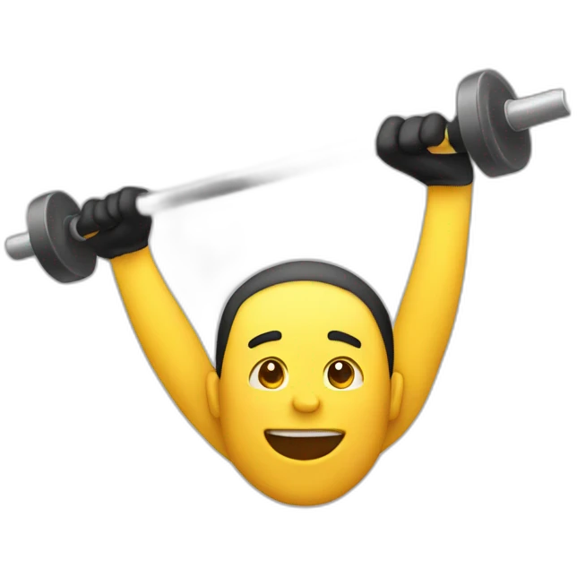 Overhead press exercise emoji