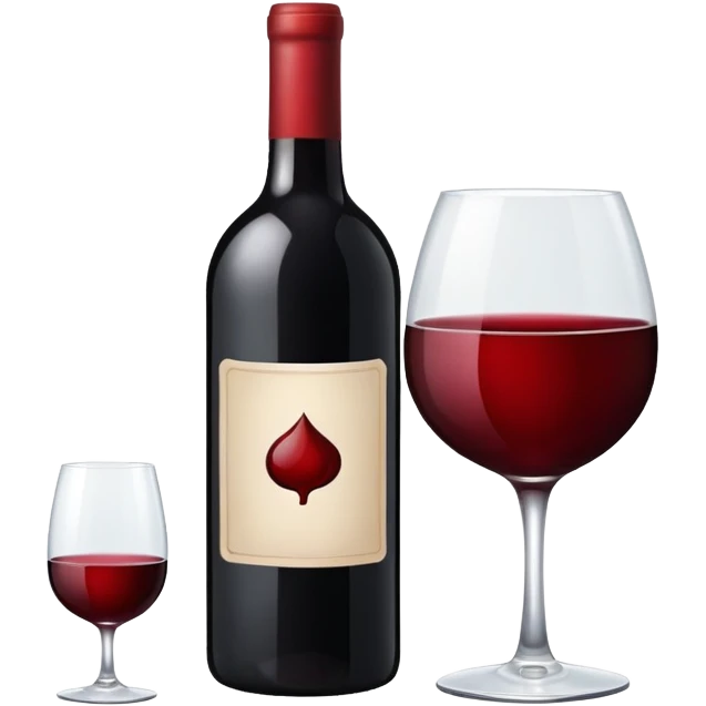 Red wine bottle emoji