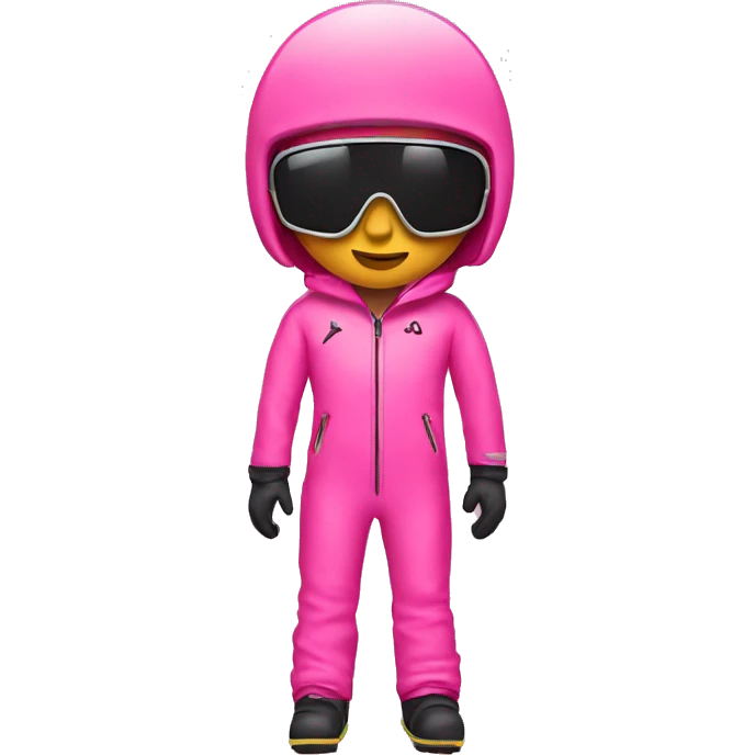 pink ski suit emoji