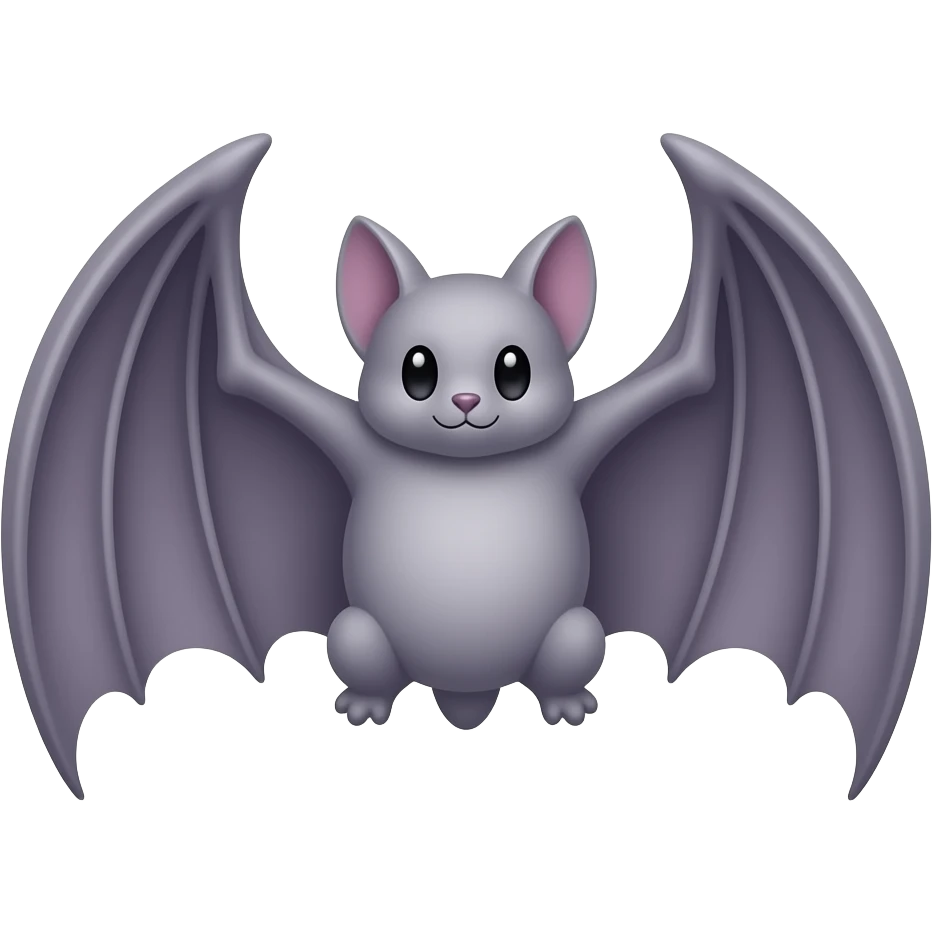2d pastel bat emoji