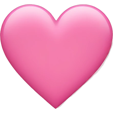 Pink heart  emoji
