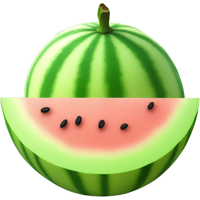3d melon emoji