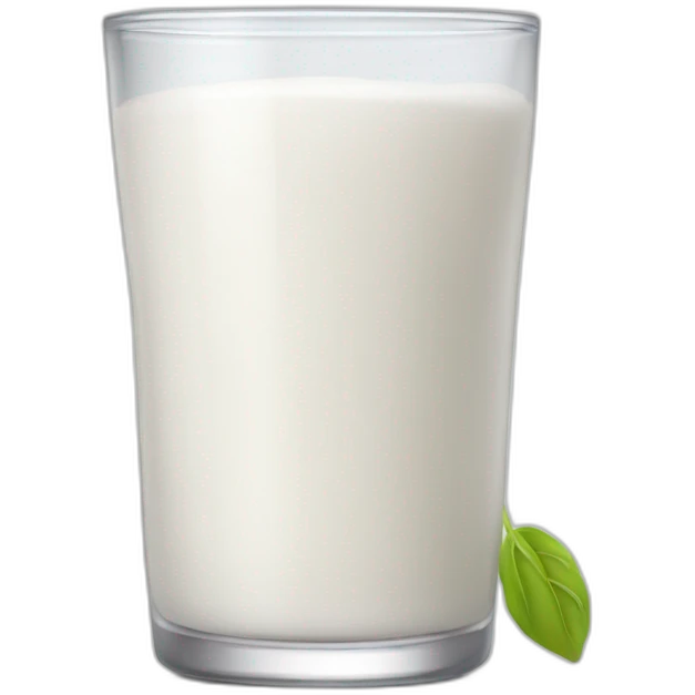 Un verre de lait emoji