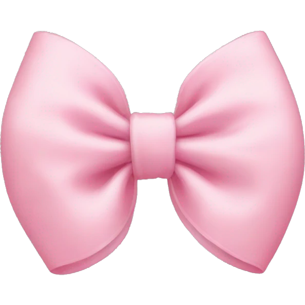 Baby pink bow emoji