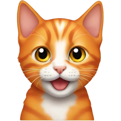 Orange kitten emoji