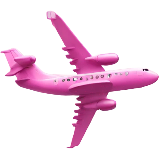 airplane pink emoji