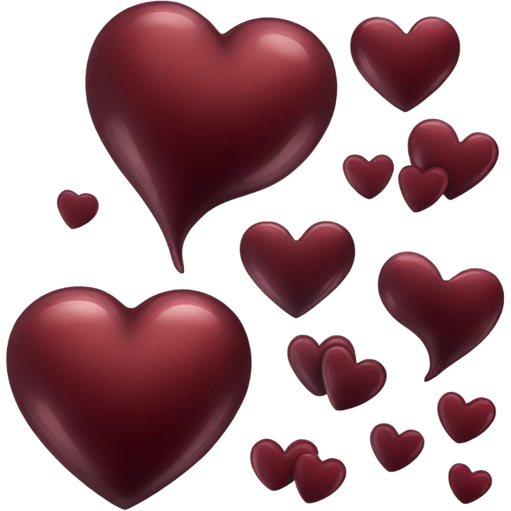 dark red heart emoji
