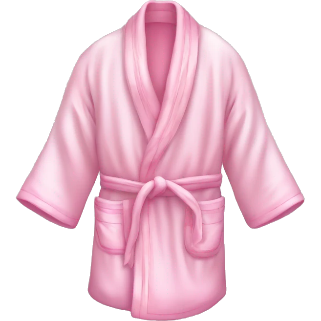 Light pink silk slippers and robe emoji