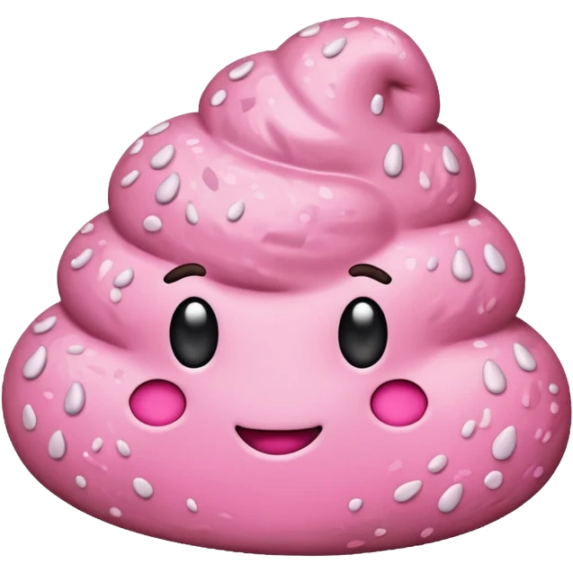 Pink Poop emoji