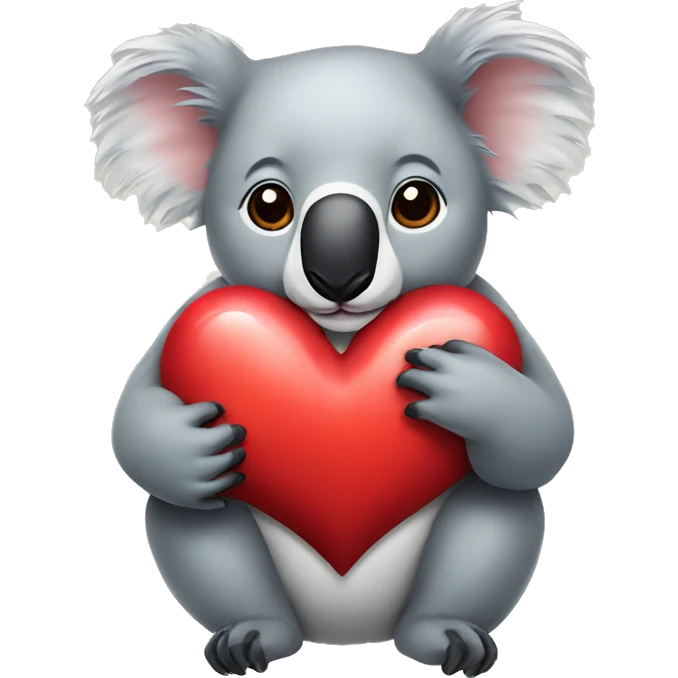 Koala heart emoji