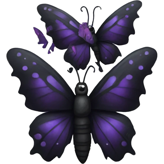 goth butterfly  emoji