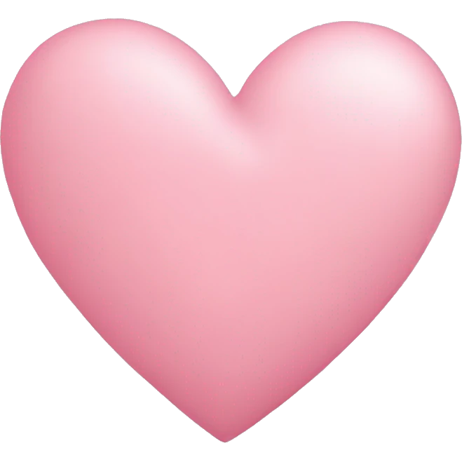 Pastell rosa Heart emoji
