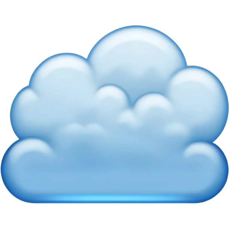 blue dialogue cloud emoji