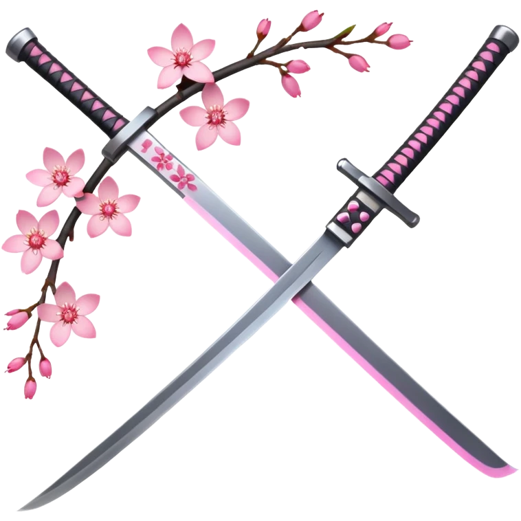 Katana with cherry blossoms  emoji