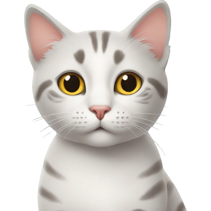 Cat with why ￼ emoji
