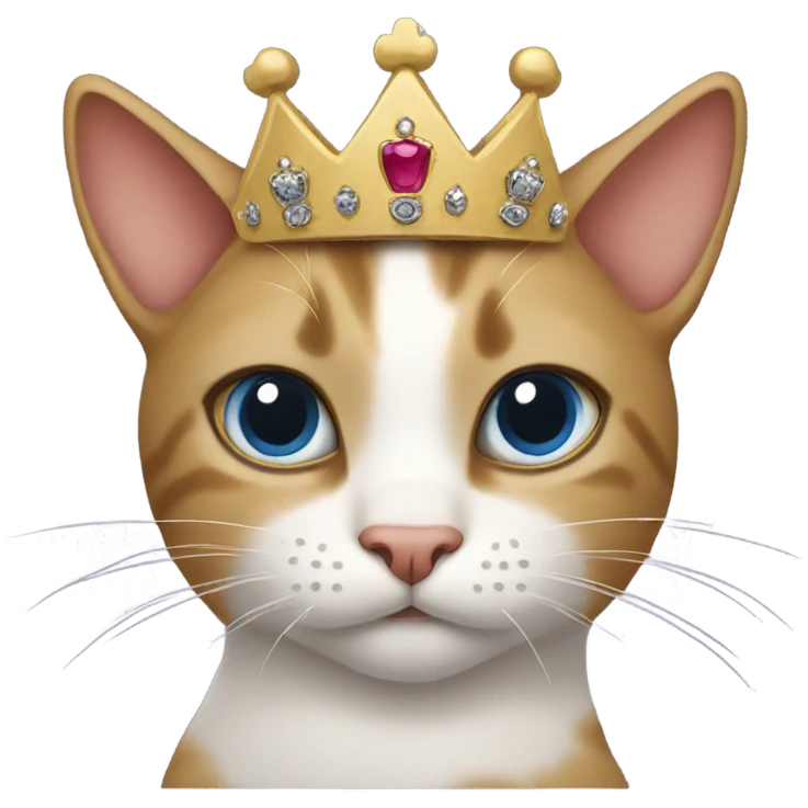 Cat with crown emoji