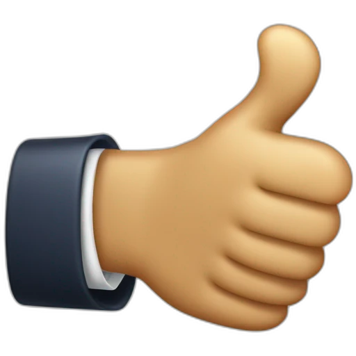 Donald Trump thumo Up realistic emoji