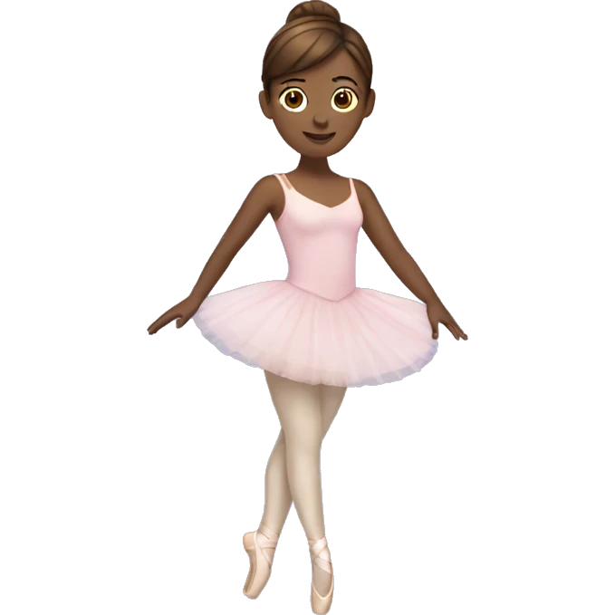 Ballerina with brown hair  emoji