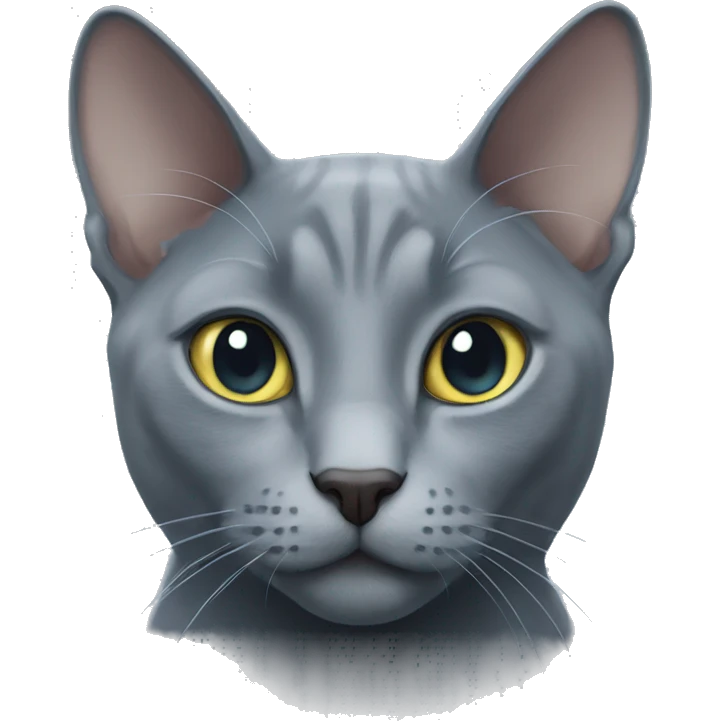 Russian blue cat emoji