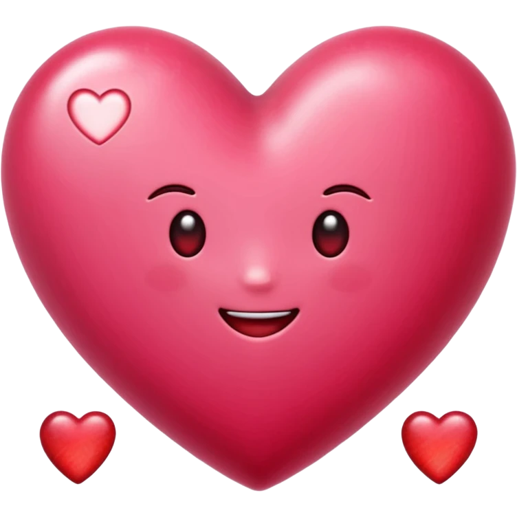 emoji de unas cerezas en forma de corazón en color rosa  emoji