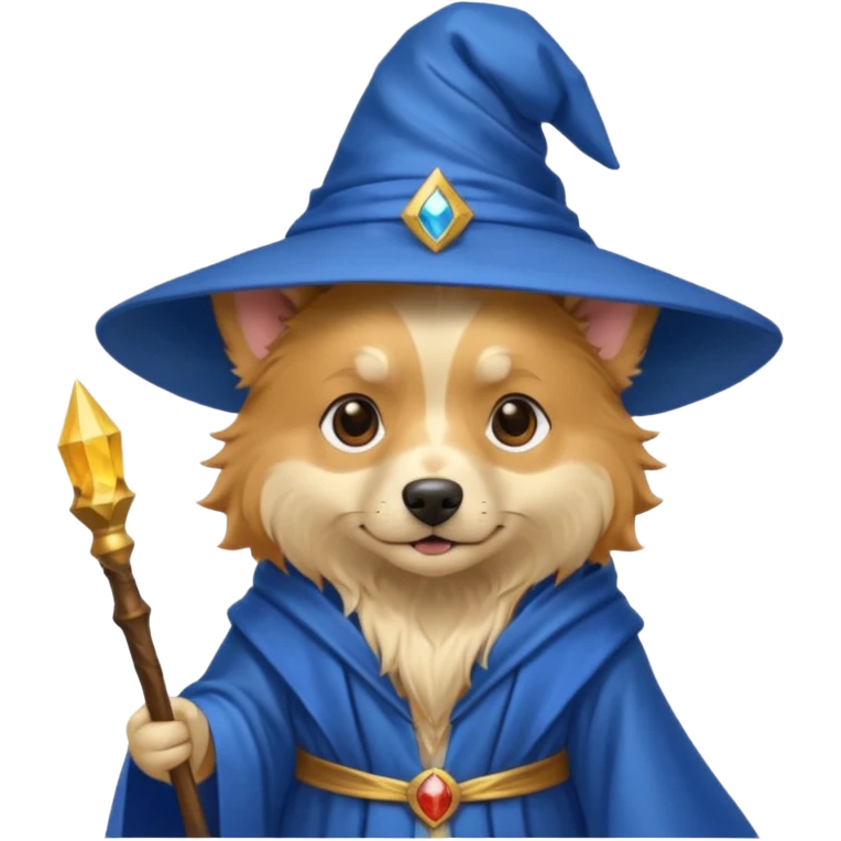 Dog wizard emoji