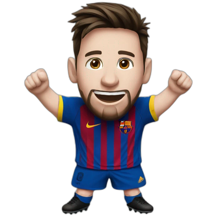 messi celebratin emoji