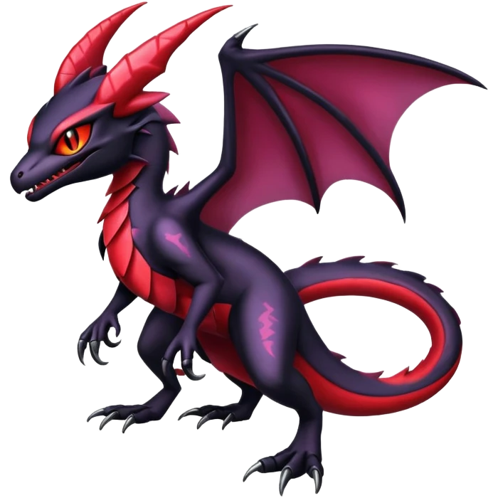Shiny Epic Badass Edgy Dark Gothic Noibat-Salandit-Salazzle-Noivern-Nargacuga-Litten-Hybrid emoji
