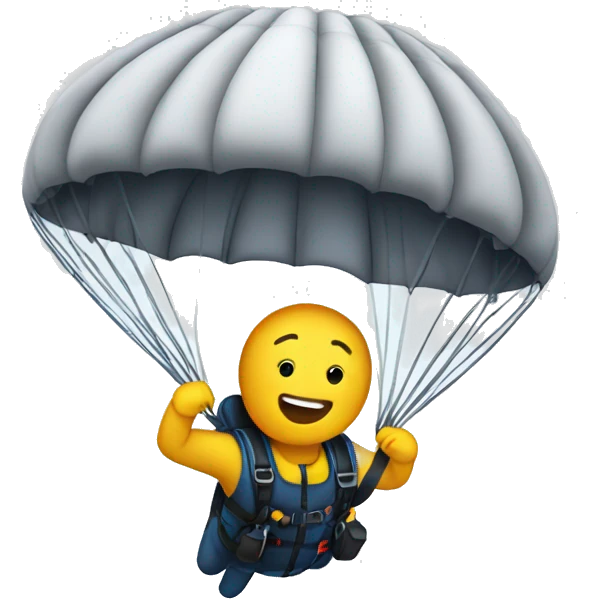Parachuting  emoji