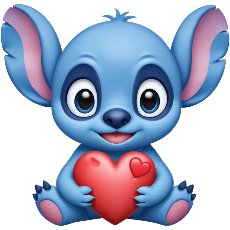 stitch saying thankyou with love  emoji