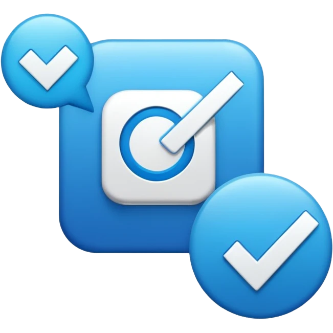 🔵☑️ ادمج لي هذان على شكل علامة  توثي انستقرام  emoji