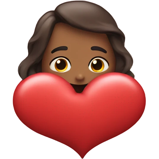 heart hugging heart emoji