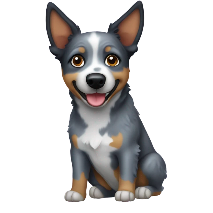 Blue heeler dog emoji