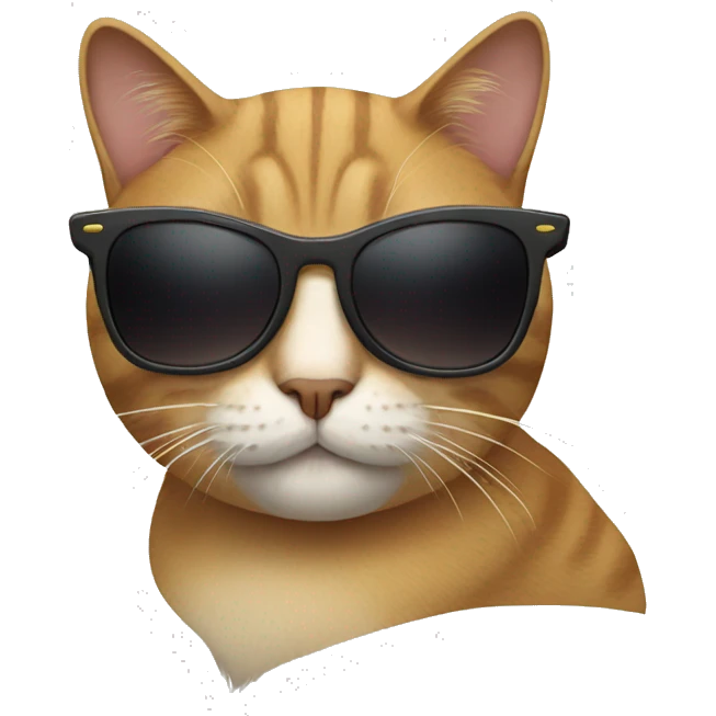 Cat with sunglasses emoji