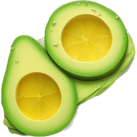 toast with avocado trout and lemon emoji