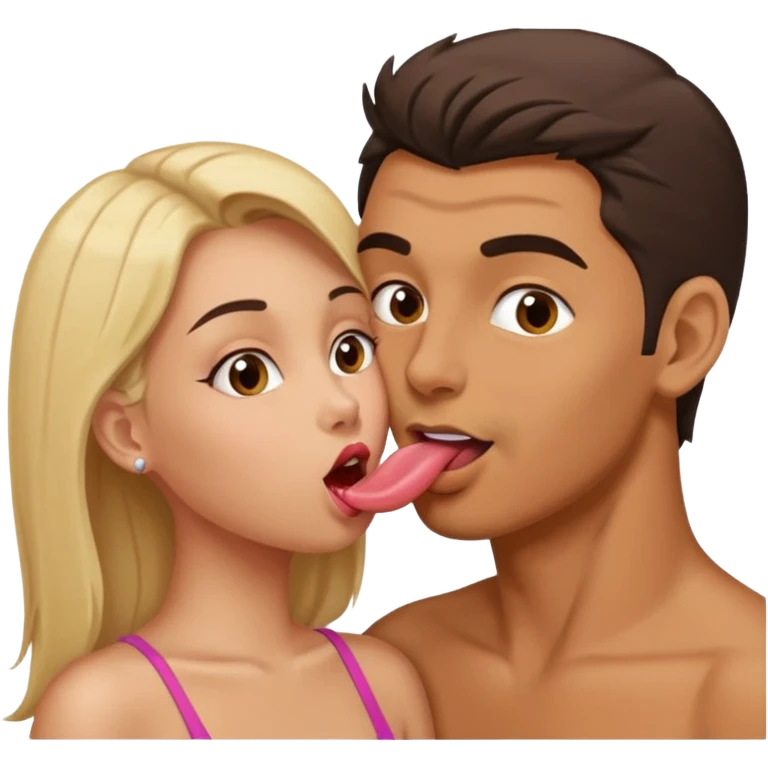 Man licking woman pussy emoji