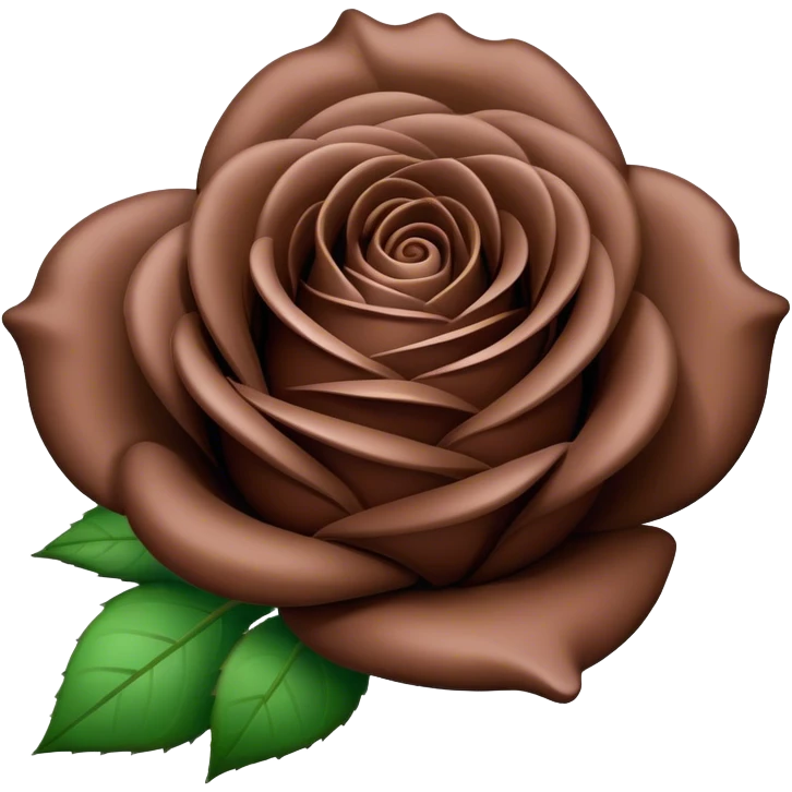 Chocolate rose emoji