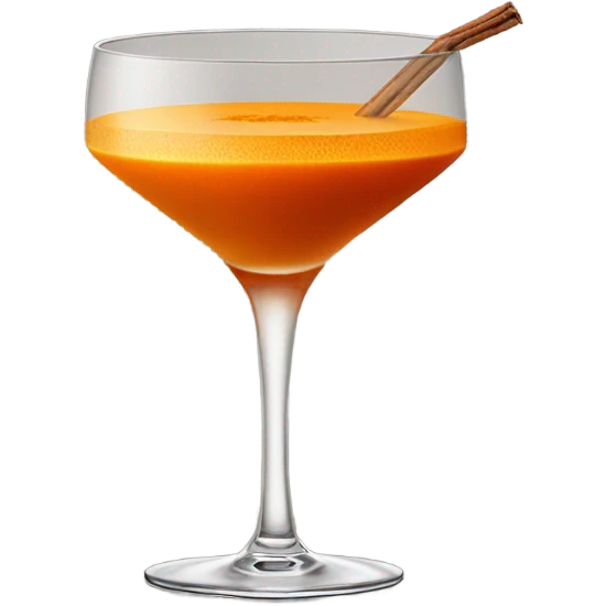 Pumpkin cocktail emoji