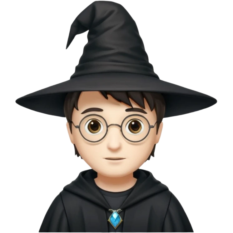 Harry potter with hat emoji