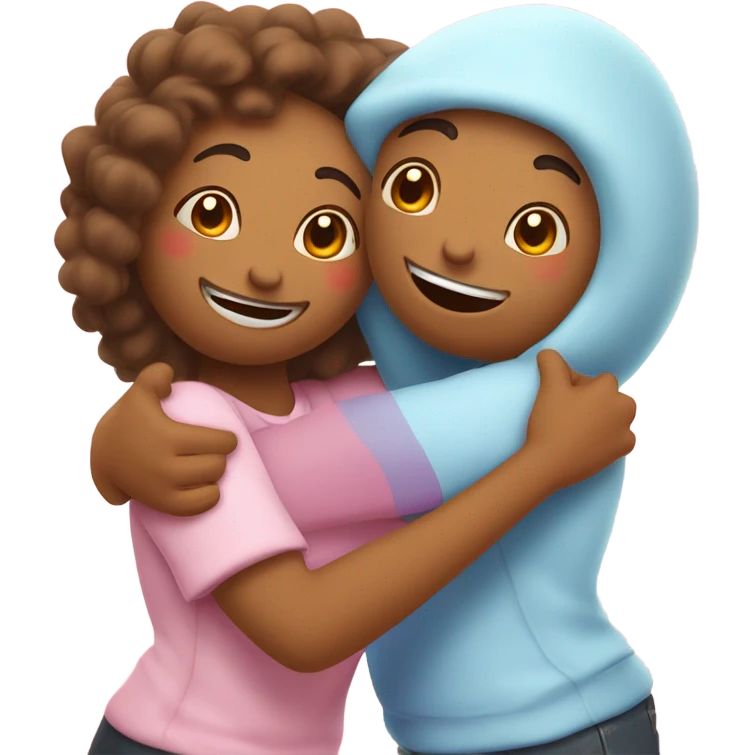 Hugs and kisses emoji
