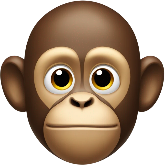 a monkey daydreaming emoji