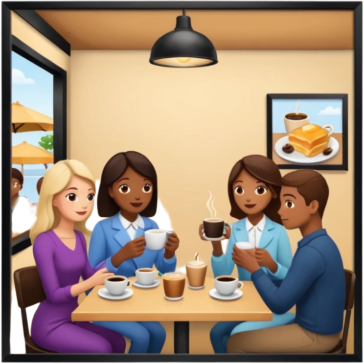 brunch coffee shop emoji