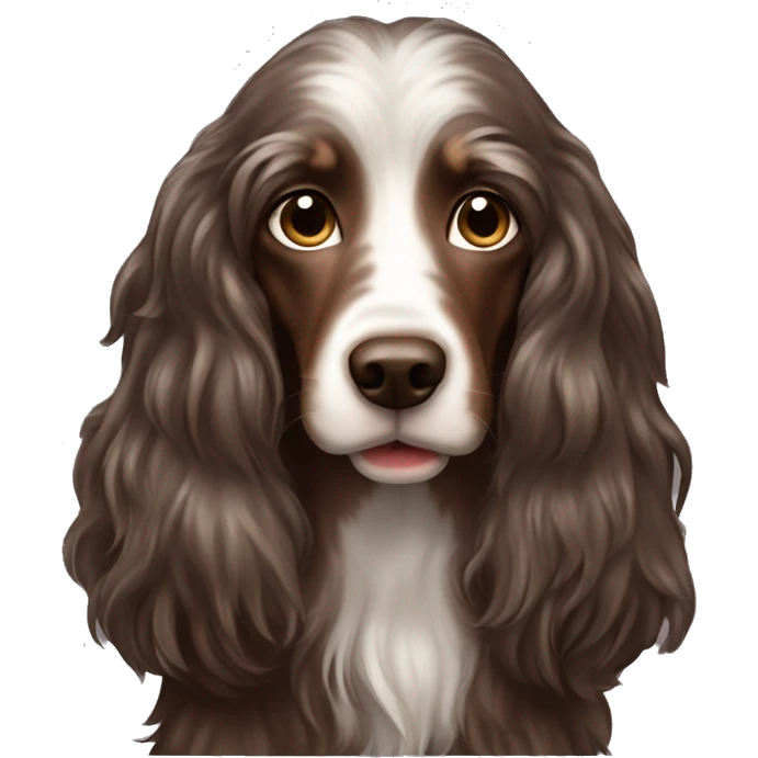 chocolate dapple long-haired Doxy emoji