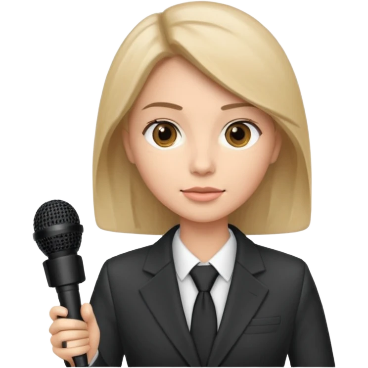 News reporter emoji