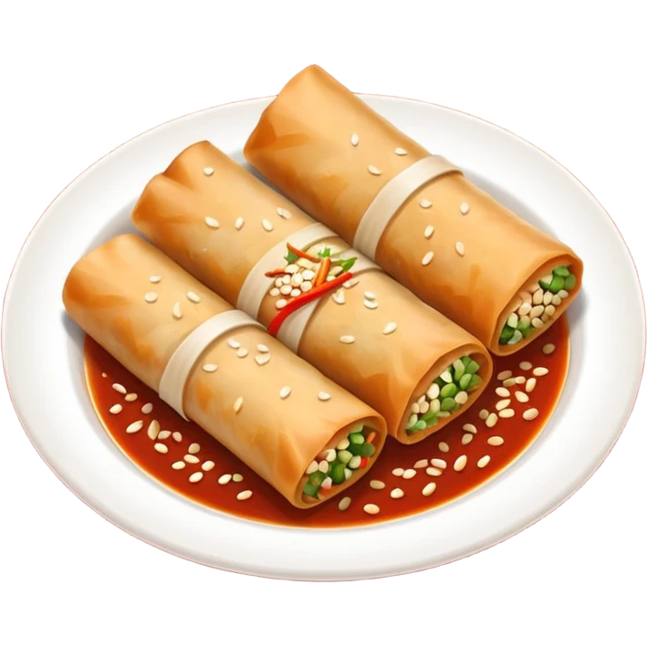 spring rolls in sauce emoji