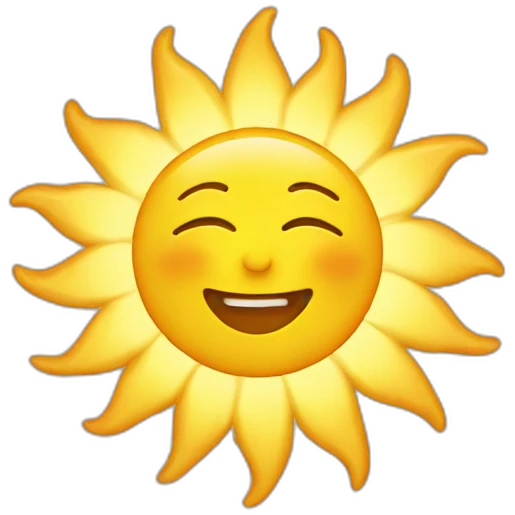 Sun emoji