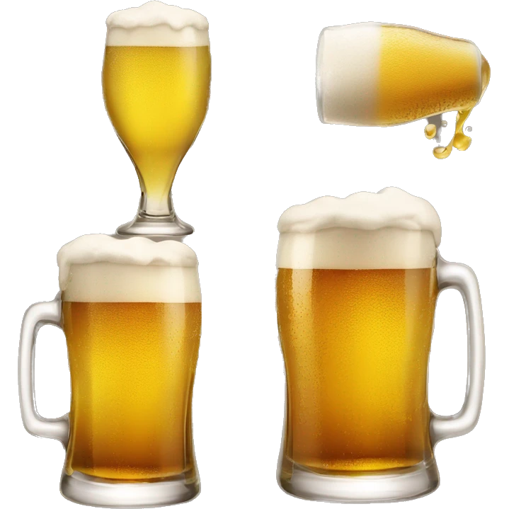 WEizenbierglas geföllt mit bier emoji