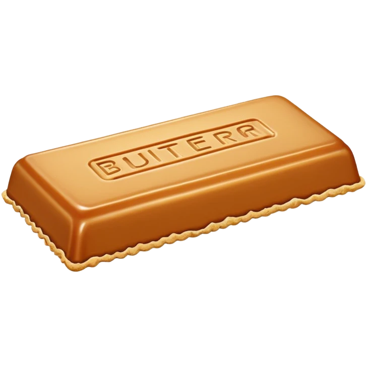 Long thin Salted caramel butter crunch bar emoji