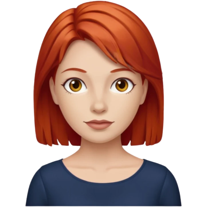 LaVerne Andrews with red hair emoji